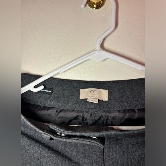 LOFT Petites Grey Marisa Trousers - Size 00P - Picture 5 of 7